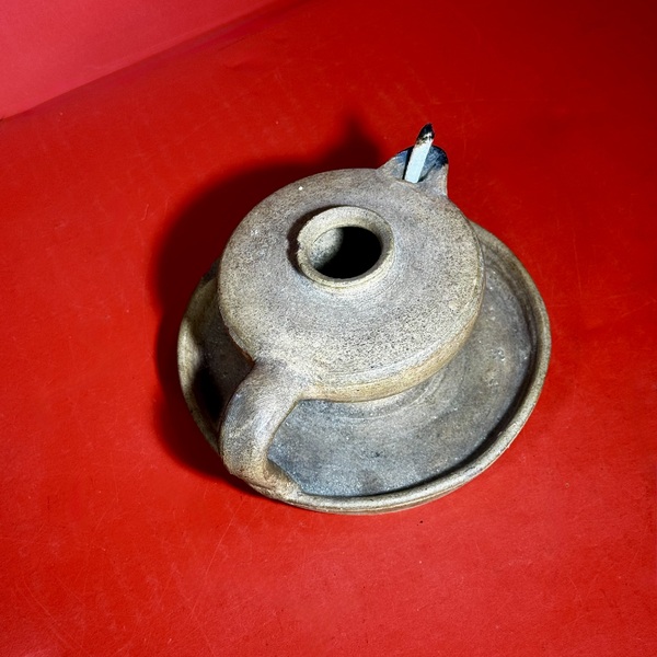 26-030 Stone Ware Fat Lamp