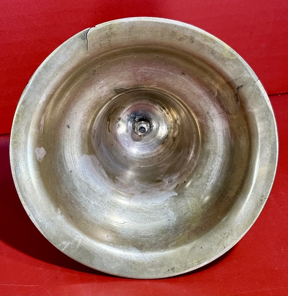 25-009. A Continental Brass "Capstan" Candlestick