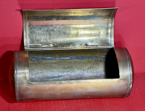 25-181 Cylindrical Brass Hanging Candle Box