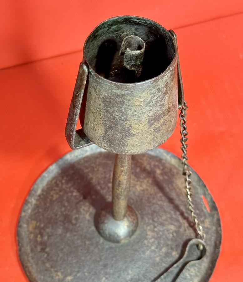 25-088. Pennsylvania Trunnion Mounted Kettle Lamp