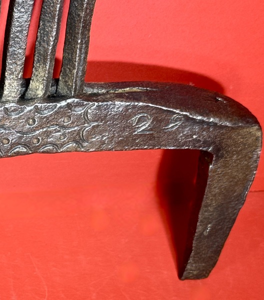 26-005 Tool Decorated Flax Seed Ripper Dated 1829