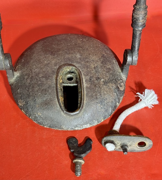 25-167. Wrought and Cast-Iron Miner’s Fluid Lamp