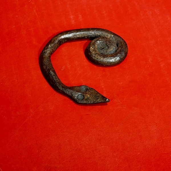26-065 Iron Coiled Snake Form Flint Striker