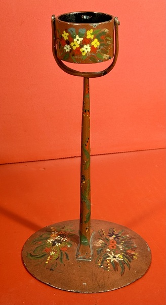 25-111. A Wrought-Iron Pennsylvania Kettle Lamp