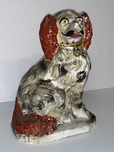 PA chalkware Spaniel Dog.