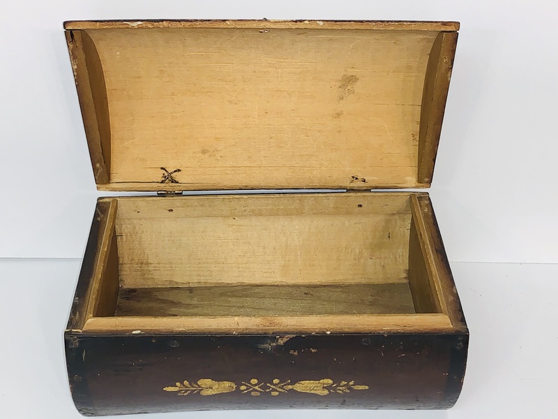 Early domed lid candle box.