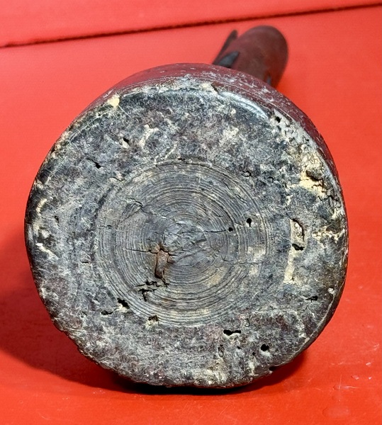 24-228. Early Hand-Wrought Iron, Candle Holder