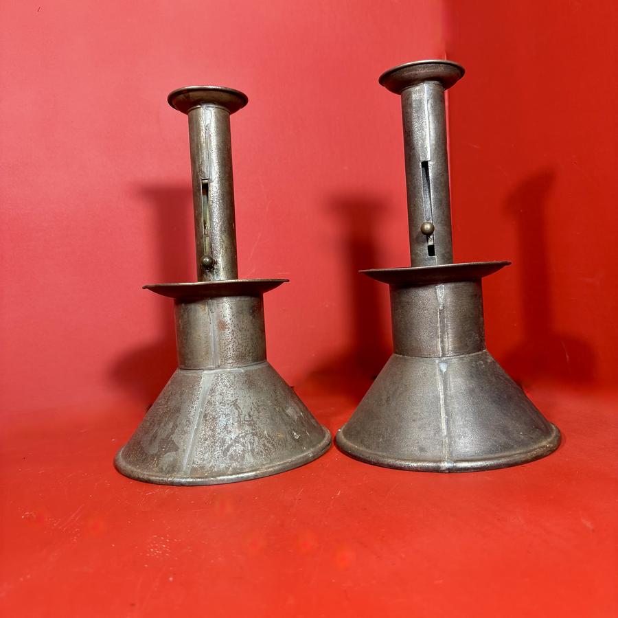 26-121 Pair of Sand-Weighted Push-Up Candlesticks