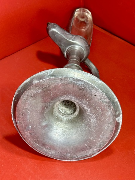 25-177. A Pewter Cardan Time-Keeping Oil Lamp