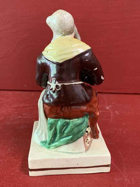 22-119 Prattware figure of a Milk Maid