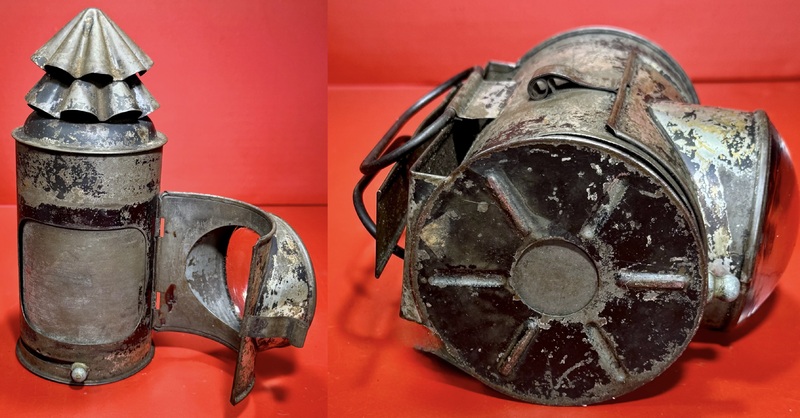 24-253. Whale Oil Lantern with Fisheye Convex Lens