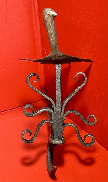23-208 Betty Lamp hook with long-necked bird
