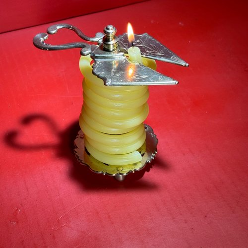 25-041 An Engraved Brass Wax Jack