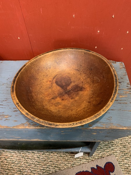 221-261B. Painted bowl with old green/gray surface