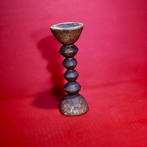 26-077. Lamp Stand of Faceted Globular Elements