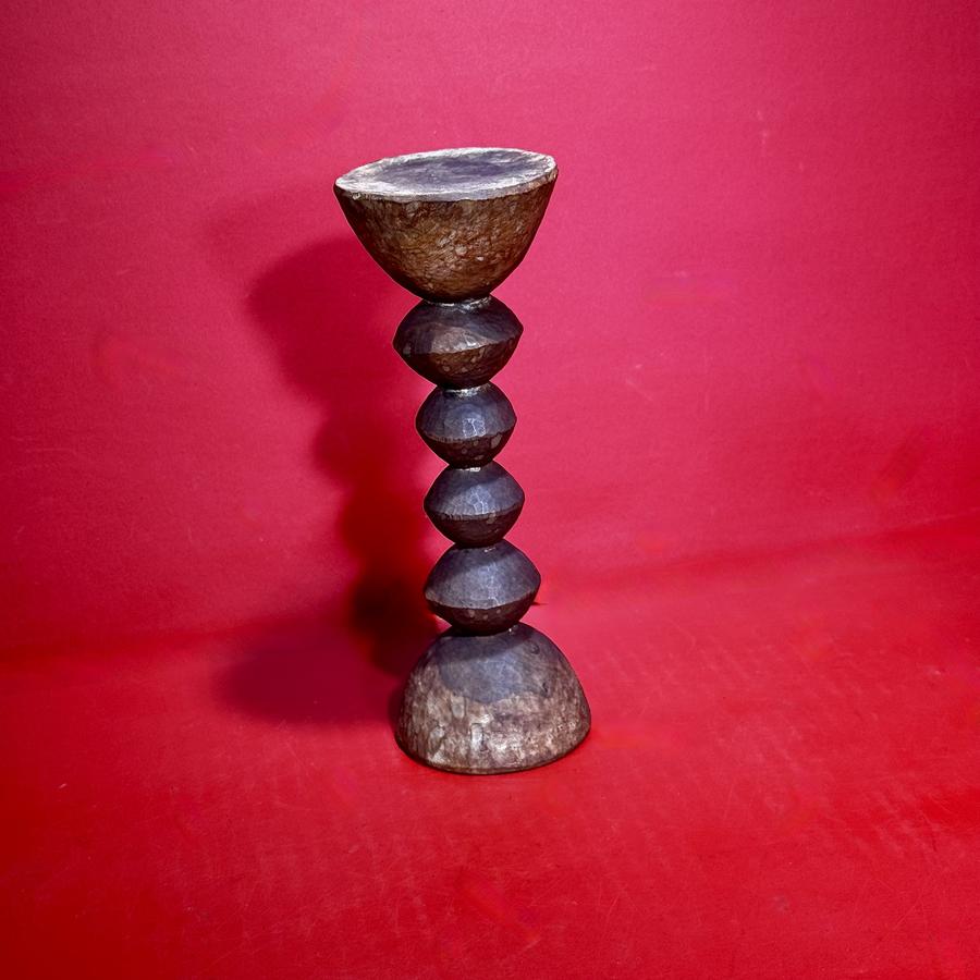 26-077. Lamp Stand of Faceted Globular Elements