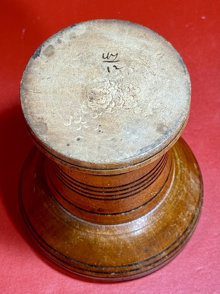 24-204. Turned, Cherry Wood Sander.