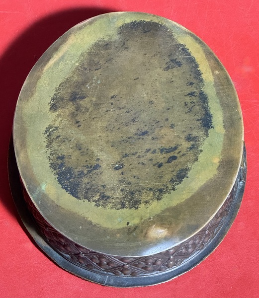 25-184 Carved Bone Relief Portrait on a Snuff Box
