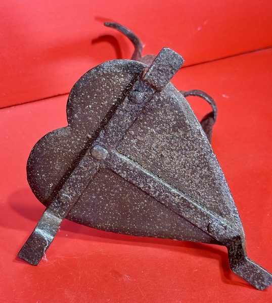24-239. A Hand-Wrought Iron Double Candle Holder