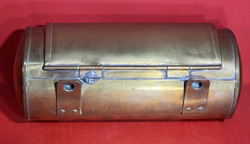 25-181 Cylindrical Brass Hanging Candle Box