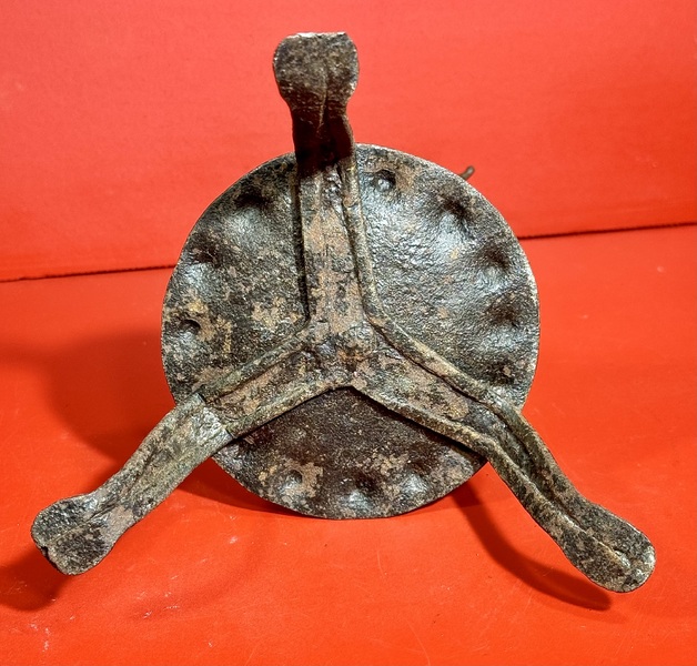 24-171. A courting candlestick on tripod base