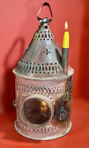 25-138 Wrought Sheet Iron Pierced “Revere” Lantern
