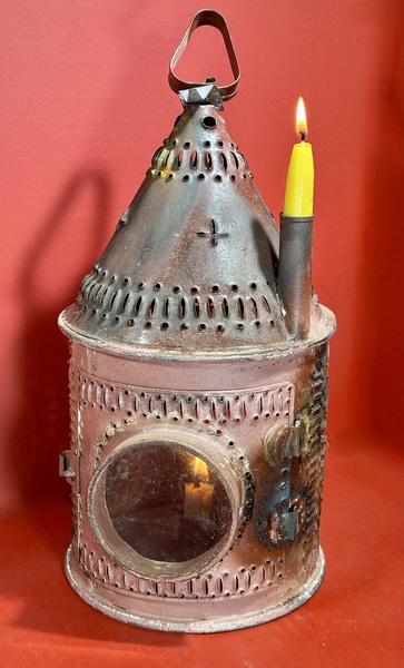 25-138 Wrought Sheet Iron Pierced “Revere” Lantern