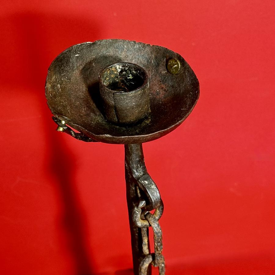 26-072 Iron Trunnion Mounted Candle Lamp