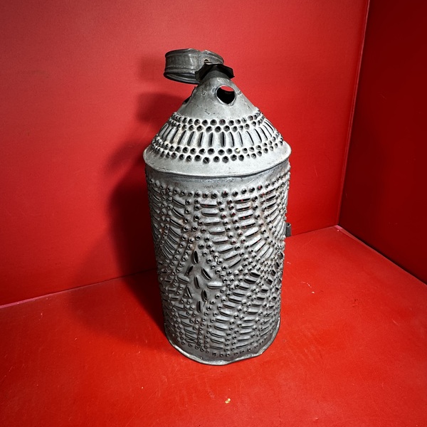25-082 Pierced Tin Candle Lantern