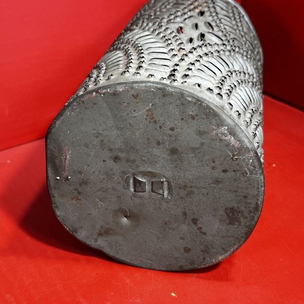 25-082 Pierced Tin Candle Lantern