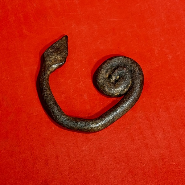 26-065 Iron Coiled Snake Form Flint Striker