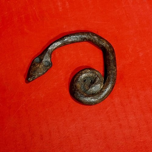 26-065 Iron Coiled Snake Form Flint Striker