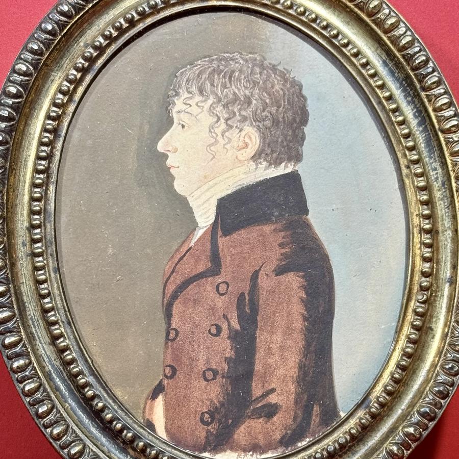 26-130. Watercolor Portrait of a Young Gentleman