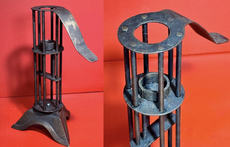 24-248. An Unusual form of Bird Cage Candlestick