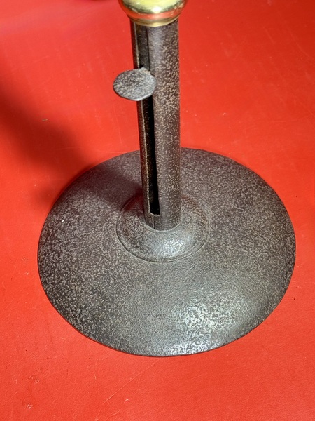 25-047. An Unusually Tall Hog Scraper Candlestick