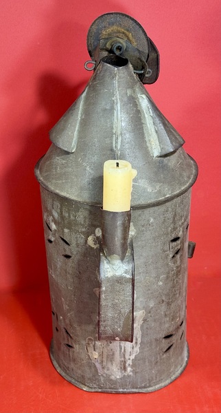 25-154 Lantern with Horn Panel & 2 Candle Sockets