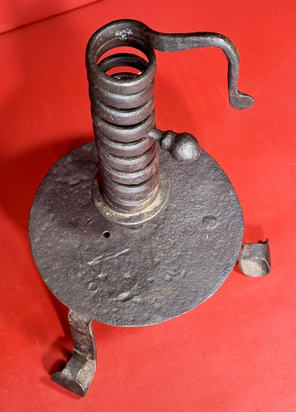 25-006. Early Spiral-form "Courting" Candlestick