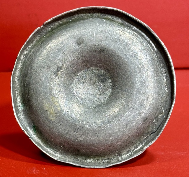 24-143. Miniature Pewter Burning Fluid finger lamp