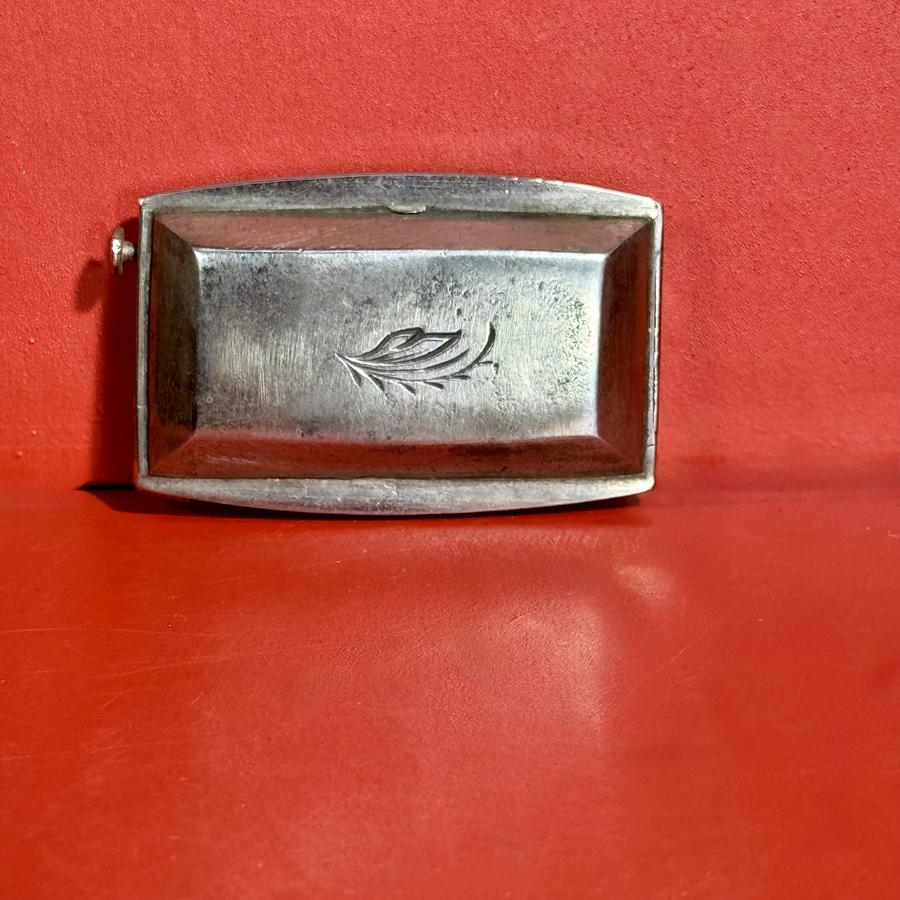 26-087 An Inscribed, Polished Steel, Tinder Box