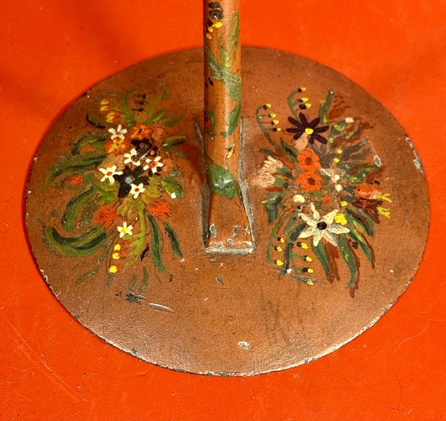 25-111. A Wrought-Iron Pennsylvania Kettle Lamp
