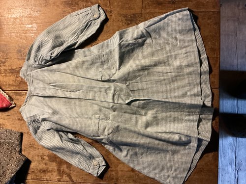 Blue Homespun Childs/Dolls Dress