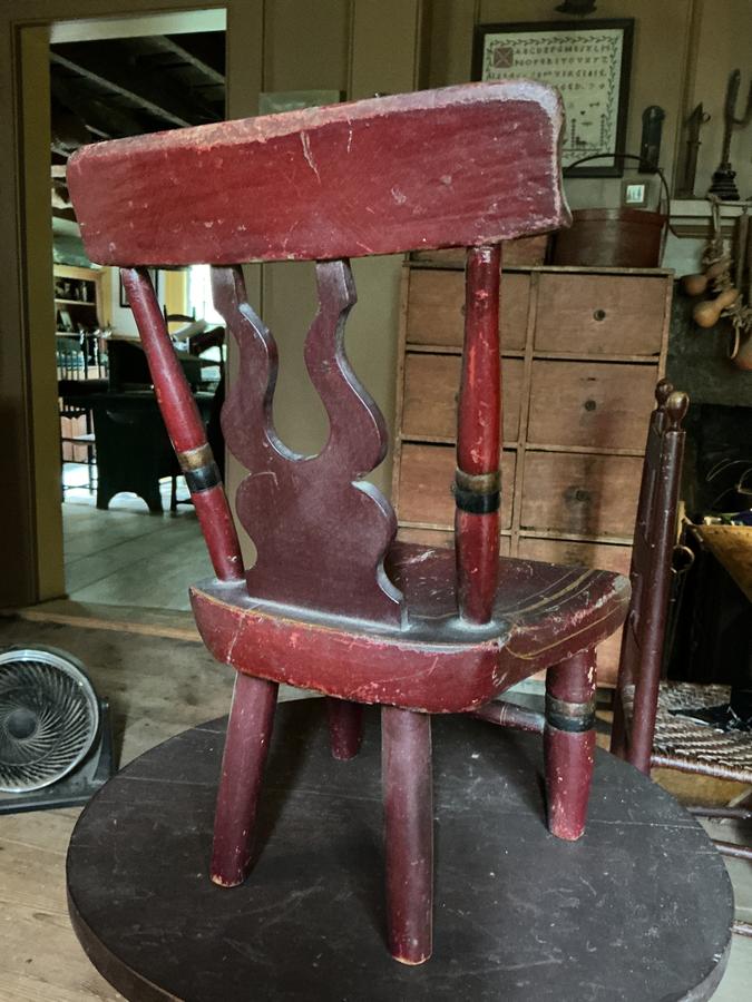 Great Painted Rare Child’s/Doll Chair