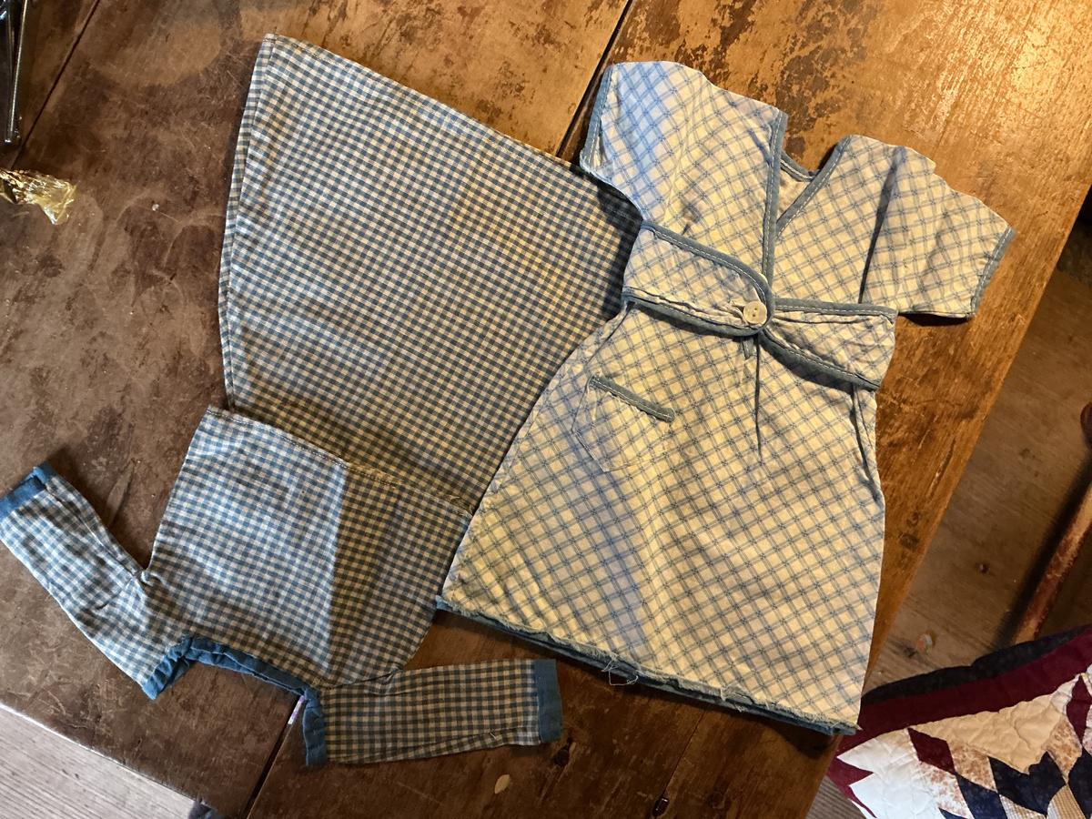 2 Blue Doll Dresses