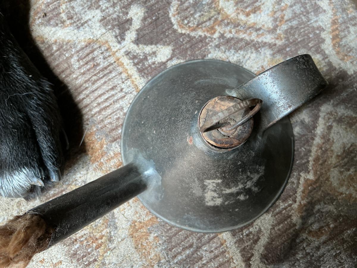 Small Early Tin Fluid Lamp