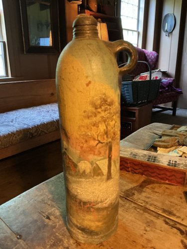 Folk Art Painted Jug