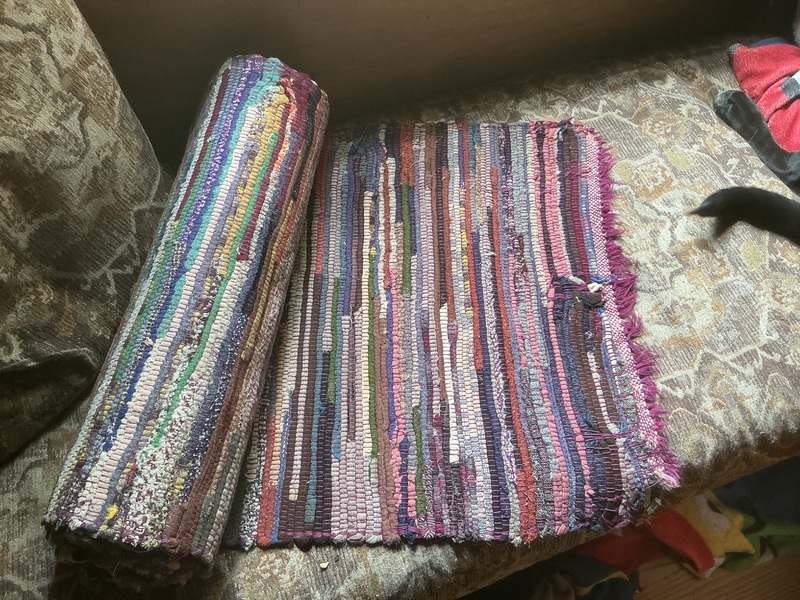 Old Rag Rug 13 1/2 Feet Long