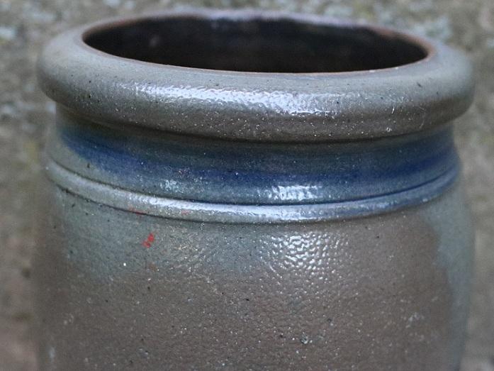 Stoneware PA Striper Jar