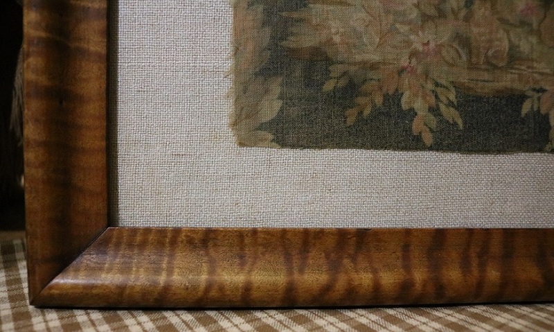 Log Cabin Textile Tiger Maple Frame