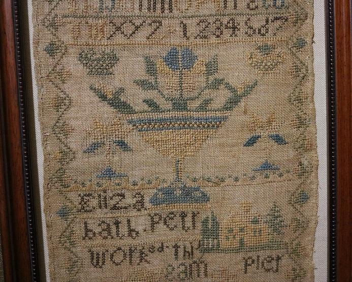 🌻Sampler Pennsylvania Signed & Dated 1840