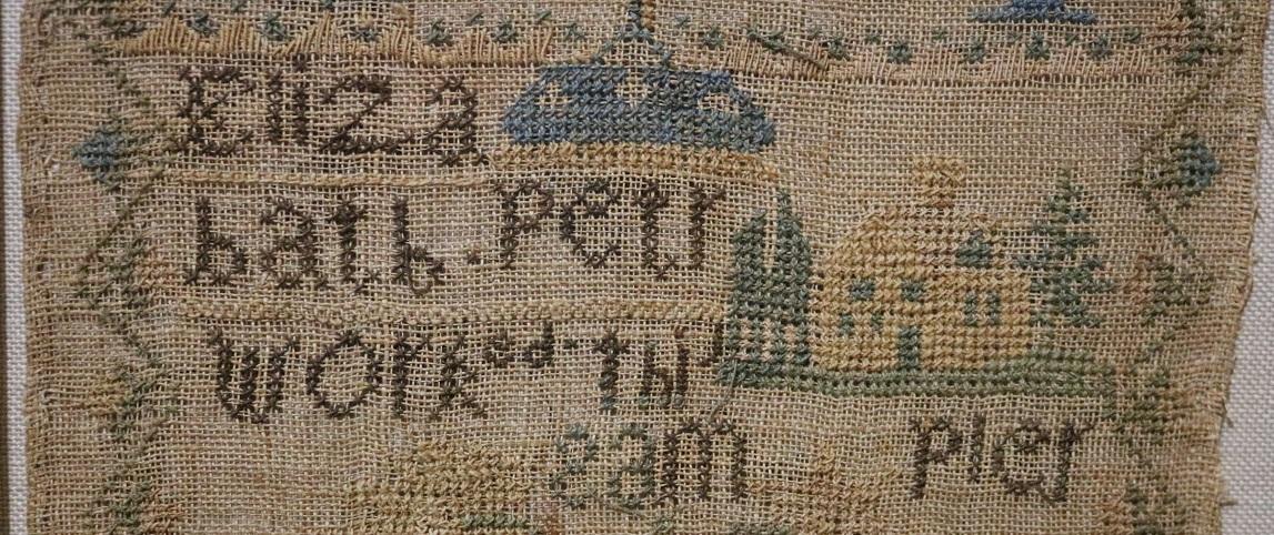 🌻Sampler Pennsylvania Signed & Dated 1840